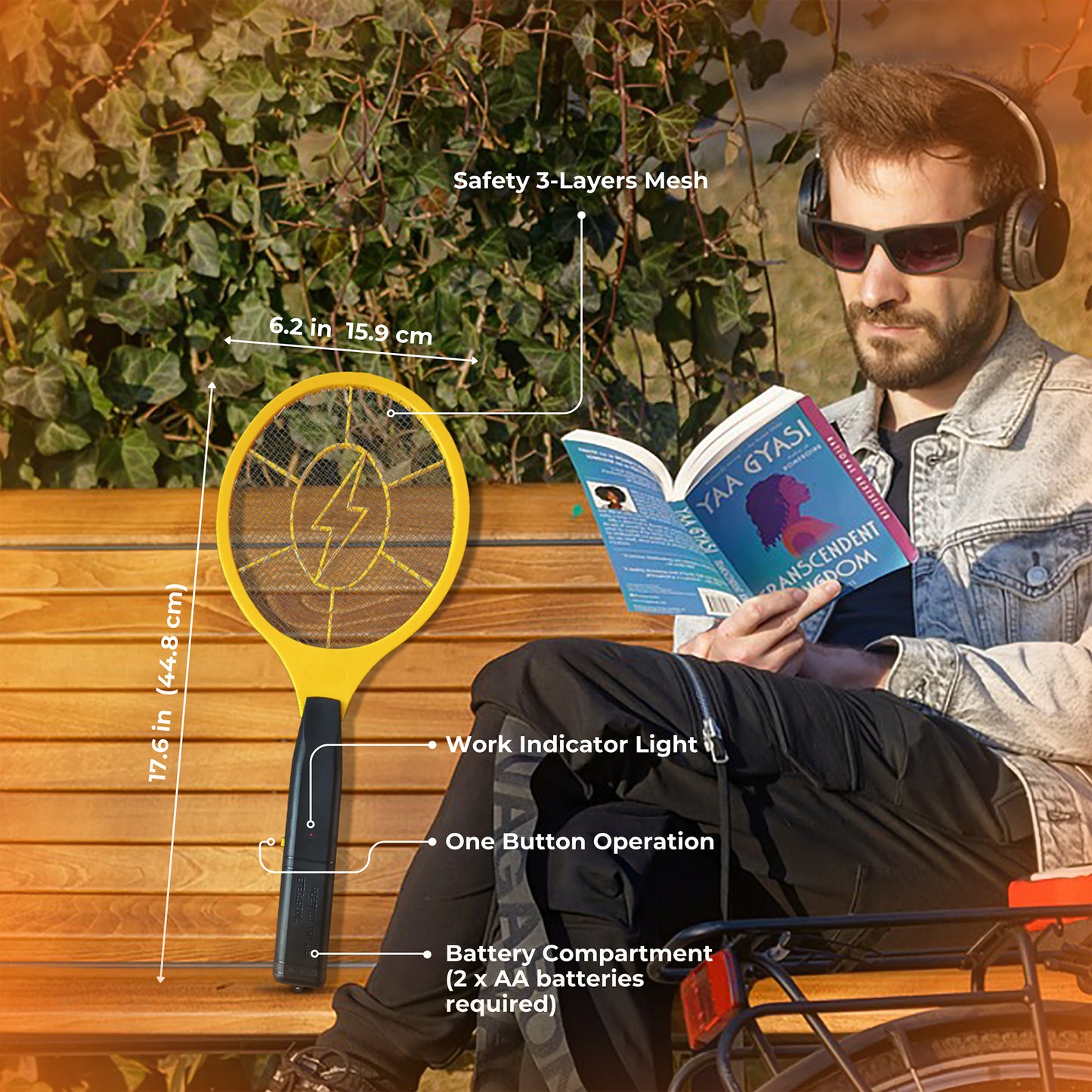 Zavlyra UV Electric Bug Zapper & Insect Killer - Indoor/Outdoor Mosquito & Fly Trap